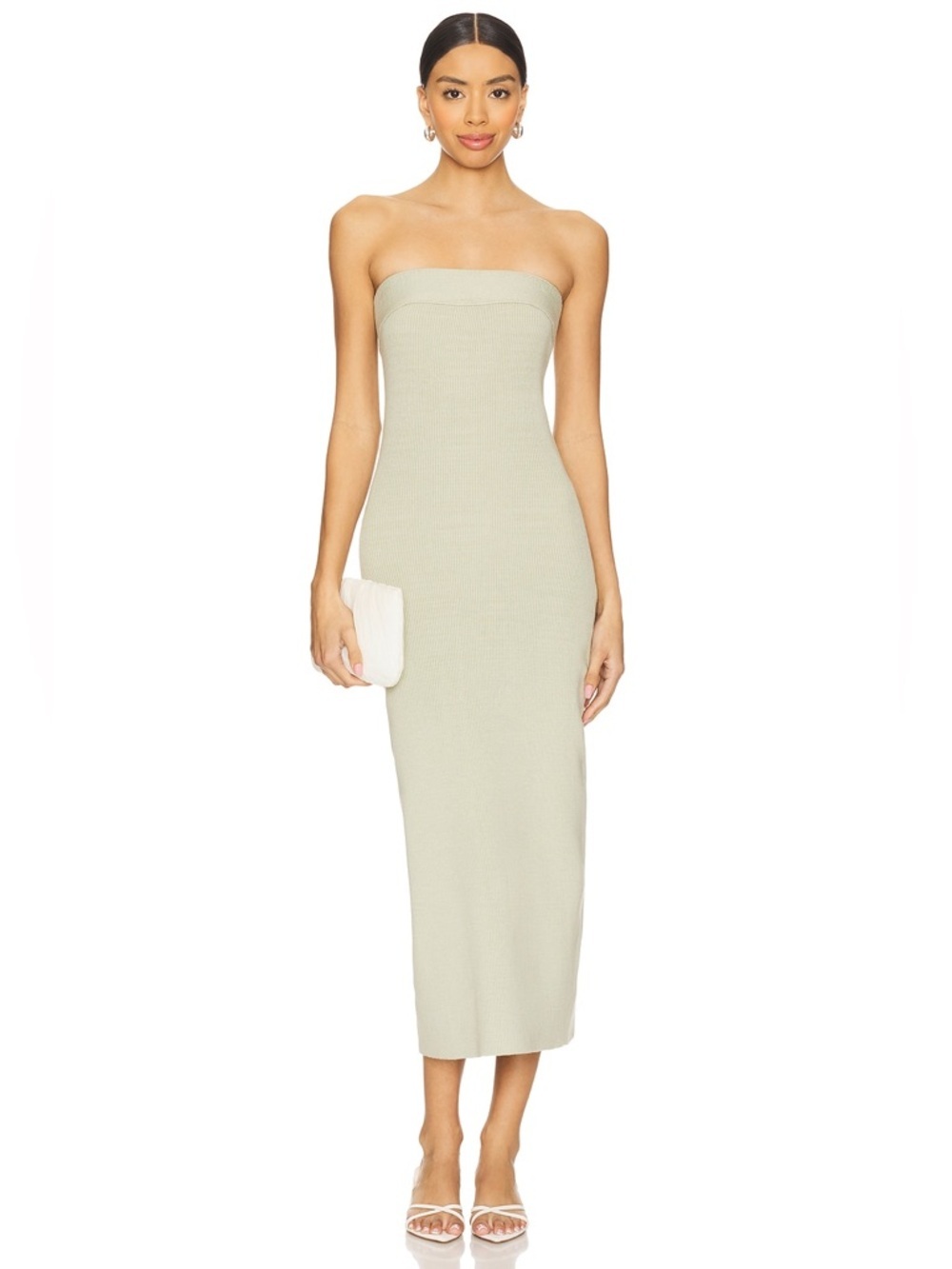 FREE PEOPLE Ravena Sweater Maxi Dress in Lima Bean XS